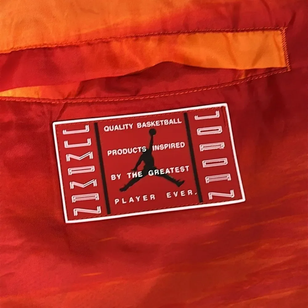 Jordan Men's Vibrant Red and Orange Athletic Shorts